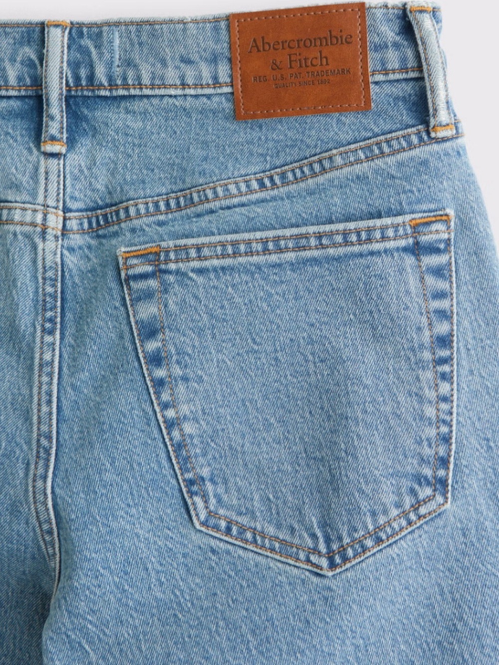 Abercrombie & Fitch Vintage Stretch Straight Men's Light Blue Jeans Sz 28W 30L - Picture 5 of 11